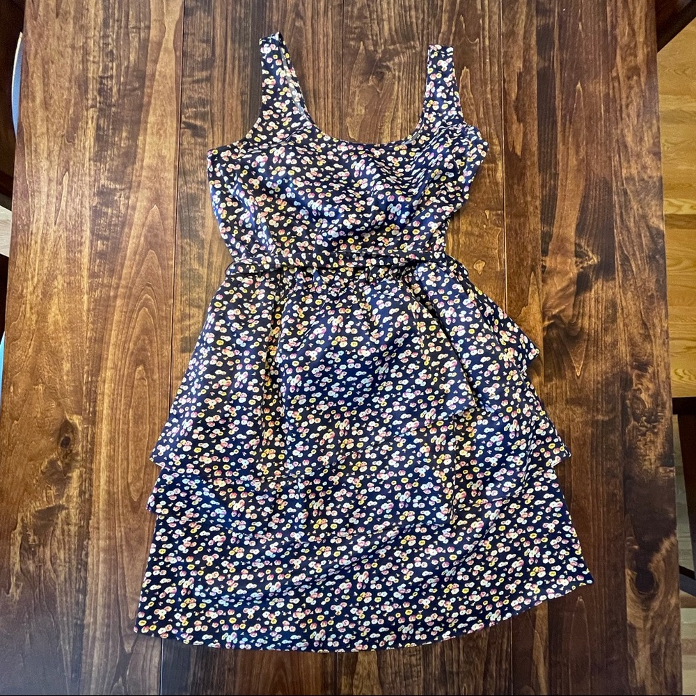 LAST CHANCE: Floral Navy Dress (12)